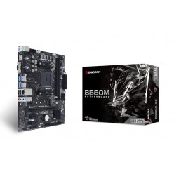 BIOSTAR B550MH 3.0, Socket AM4, AMD B550, Dual 2xDDR4-4933+, APU AMD graphics, VGA, HDMI, 1xPCIe4.0 x16, 4xSATA3, RAID, 1x M.2 Gen4 x4(64Gb/s), 2xPCIe3.0 x1, ALC887 7.1 HDA, 1xGbE LAN, 8xUSB3.2, mATX